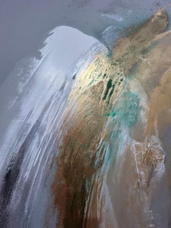 Lavage en immersion : Peinture acrylique abstraite contemporaine