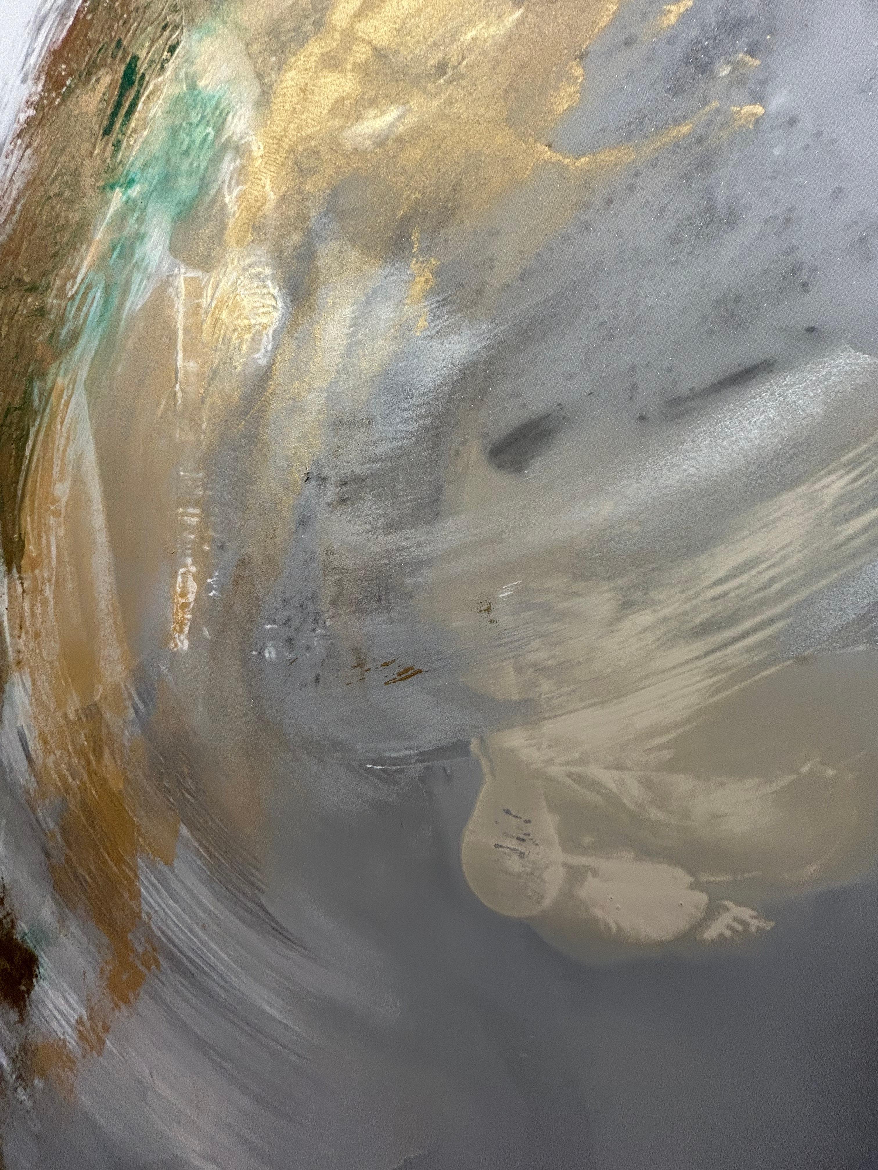 Washing Immersing: Contemporary Abstract Acrylic Painting For Sale 1