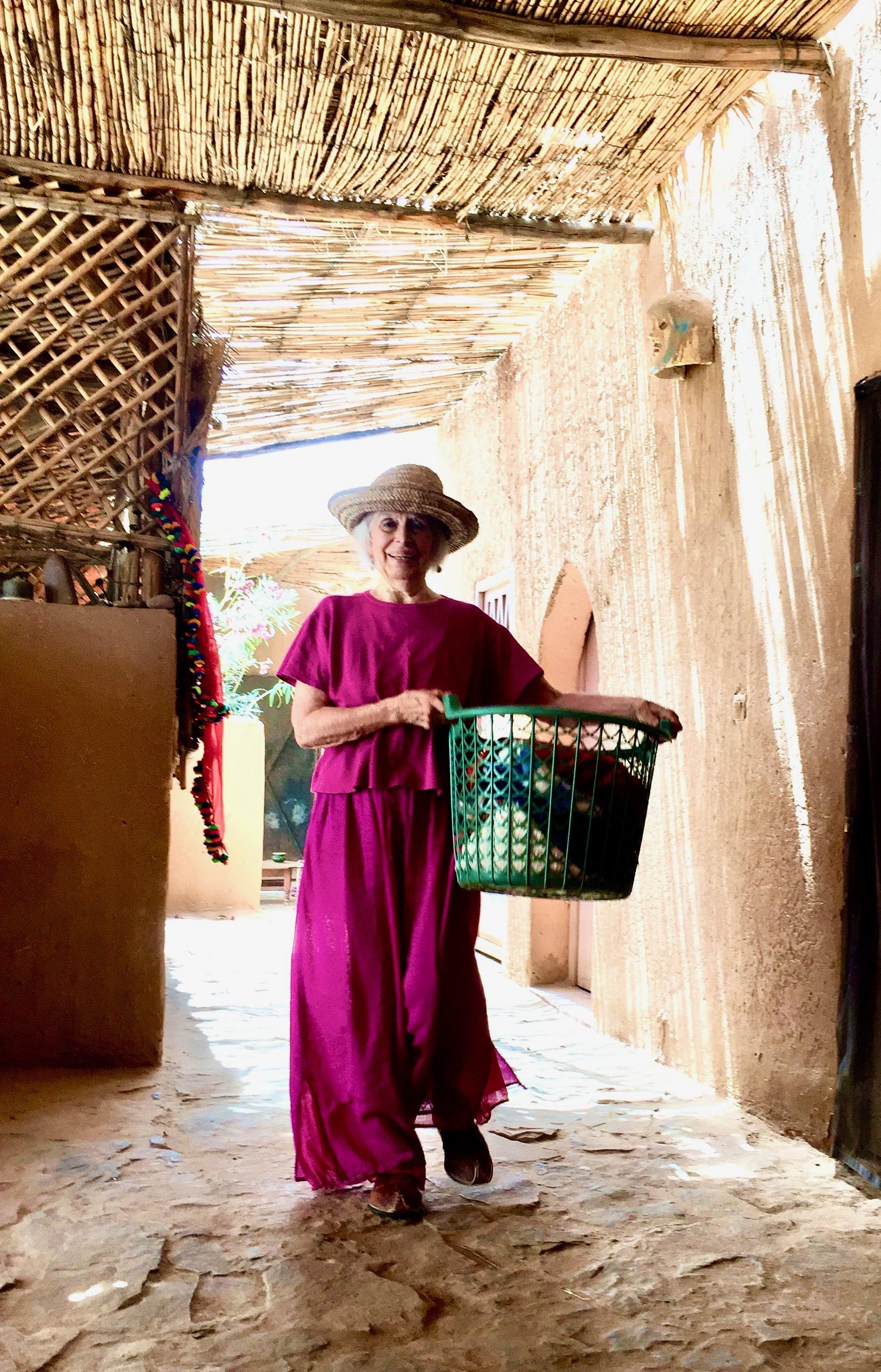 Arte popolare Pittura Africa Marocco Danza del deserto Cani Cammelli Animali Dune Luna 9