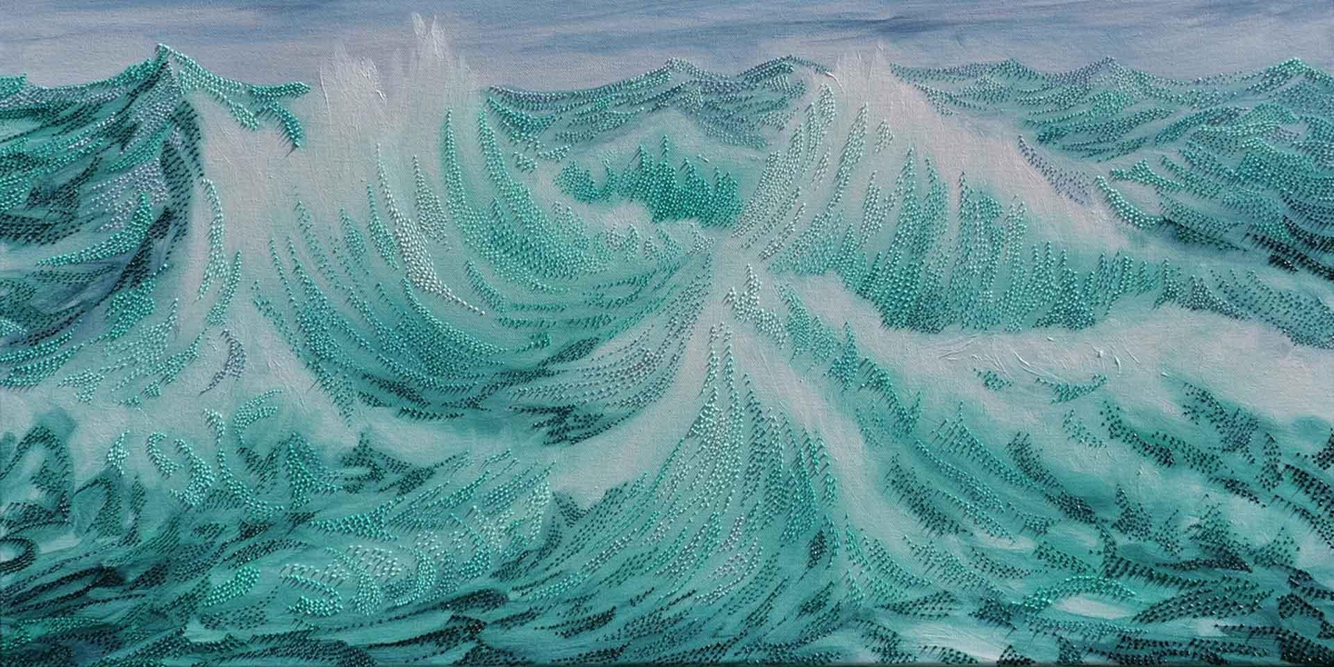 Nancy R. Wise Landscape Painting - Himalayan Sea