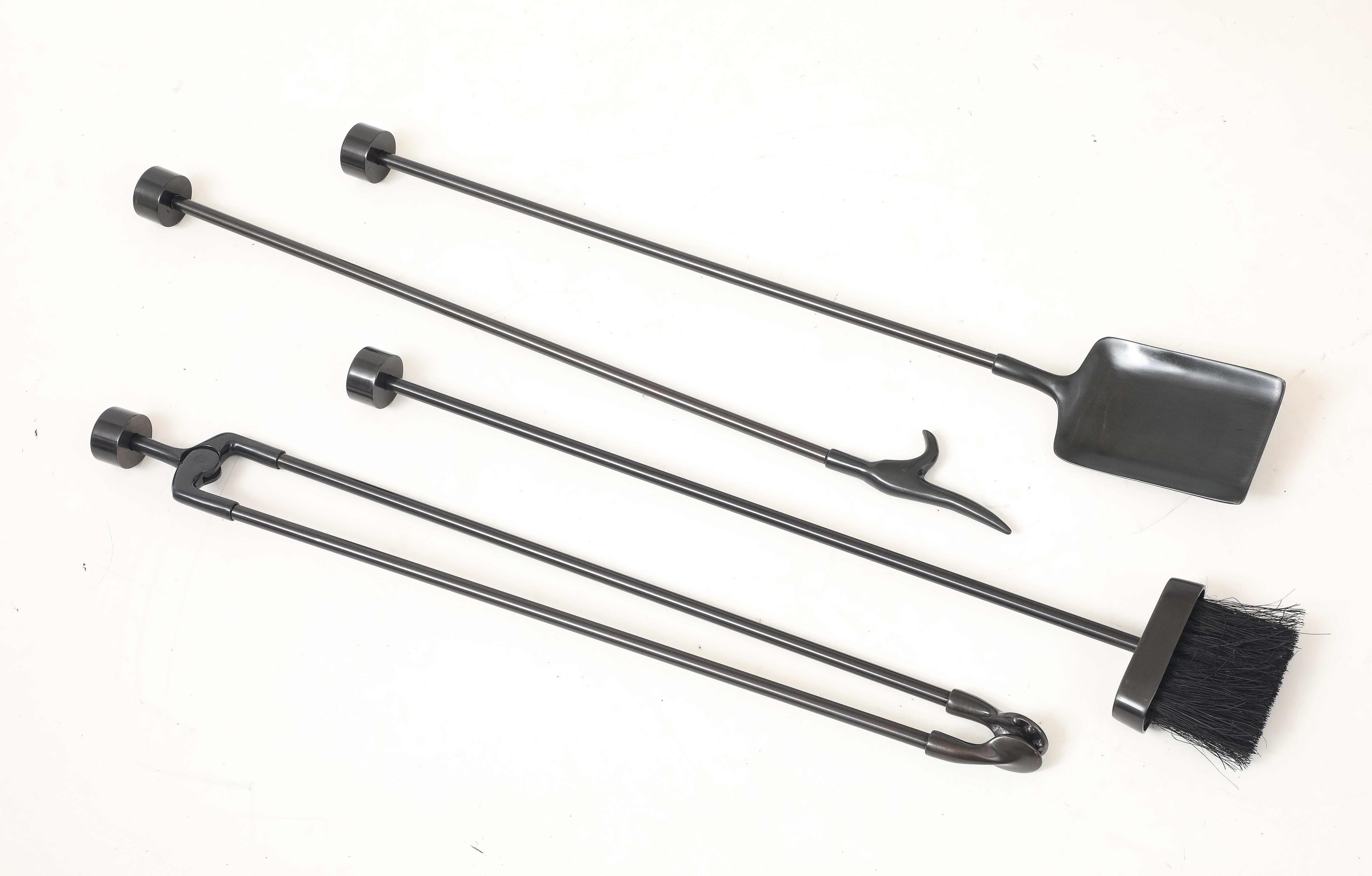 Outils de feu en bronze de Nancy Ruben en vente 4