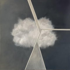 "Broken Cloud" Mixed media on canvas   20" x 20" mixed media  Solve A Puzzle