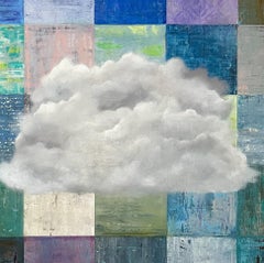 "Nuvola sui colori" Tecnica mista su tela  20" x 20"  Armonia e contrasto