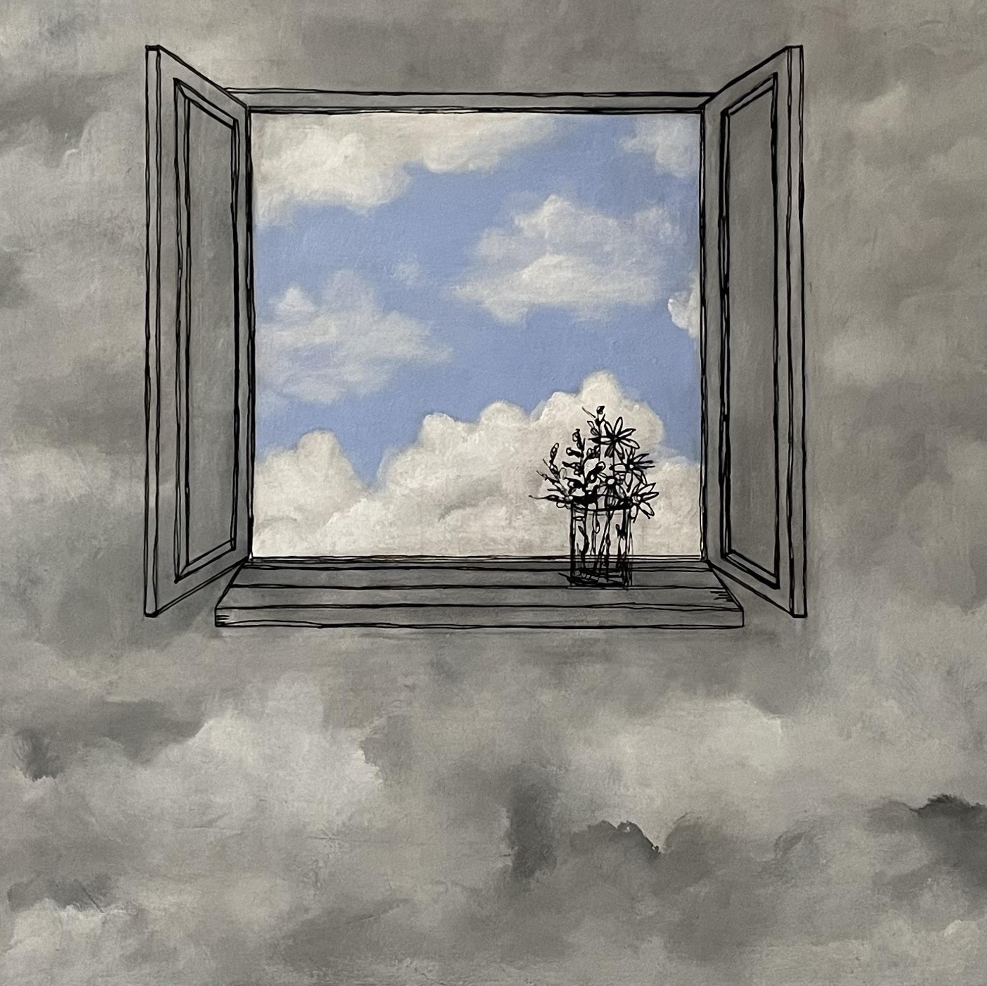“Ephemeral Window” Mixed media on canvas   20