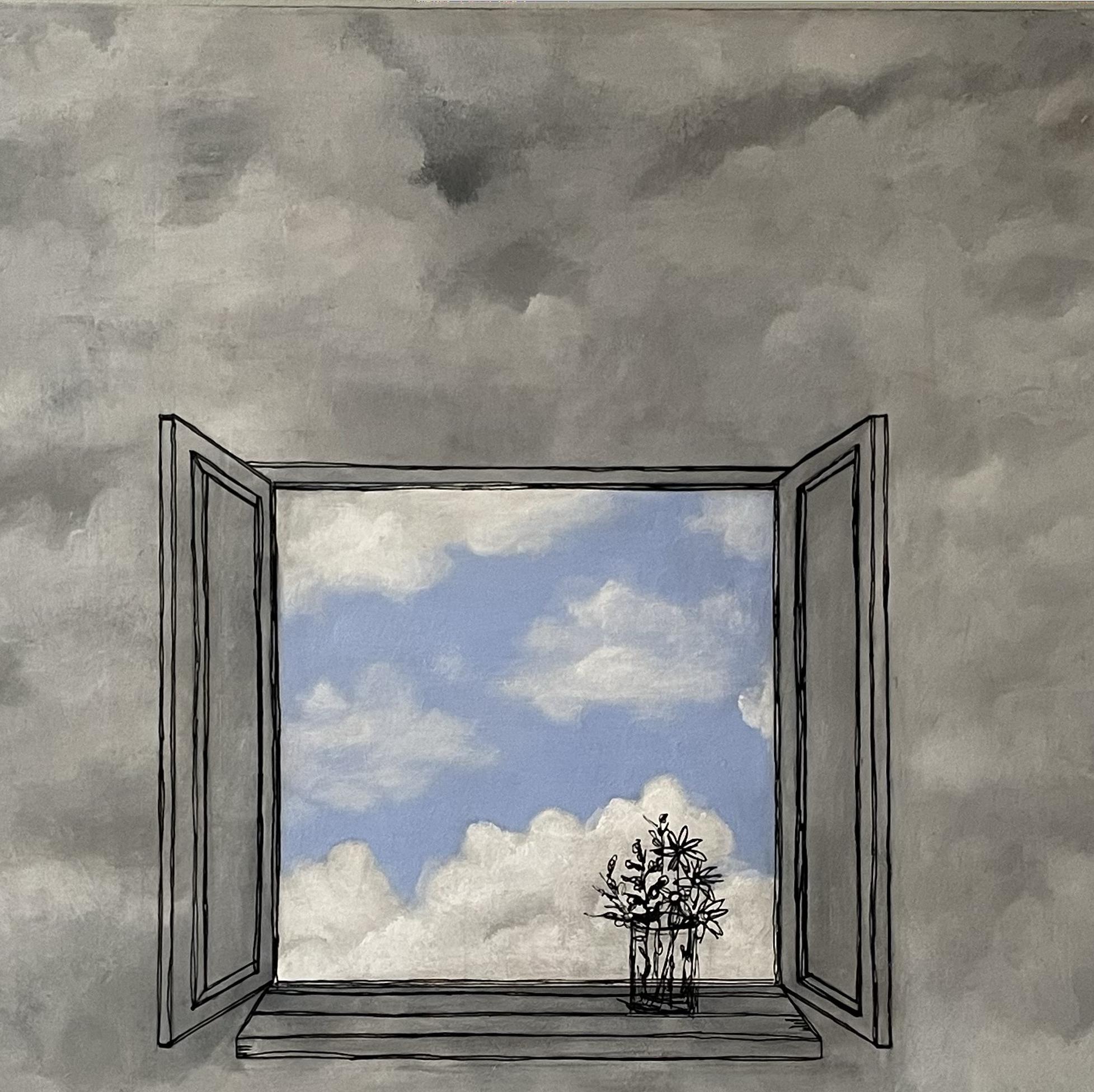 “Ephemeral Window” Mixed media on canvas   20