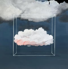 “Suspended Cloud” Mixed media on canvas  Atmosphere  Mexican Artist  Bound Rules