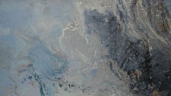 Peace & Power-white bursts on blue 48 X 60