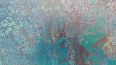 Serenità con pietre di fuchsite e ametista  48 X 48