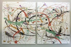 Wave Length -Diptych 48 X 120