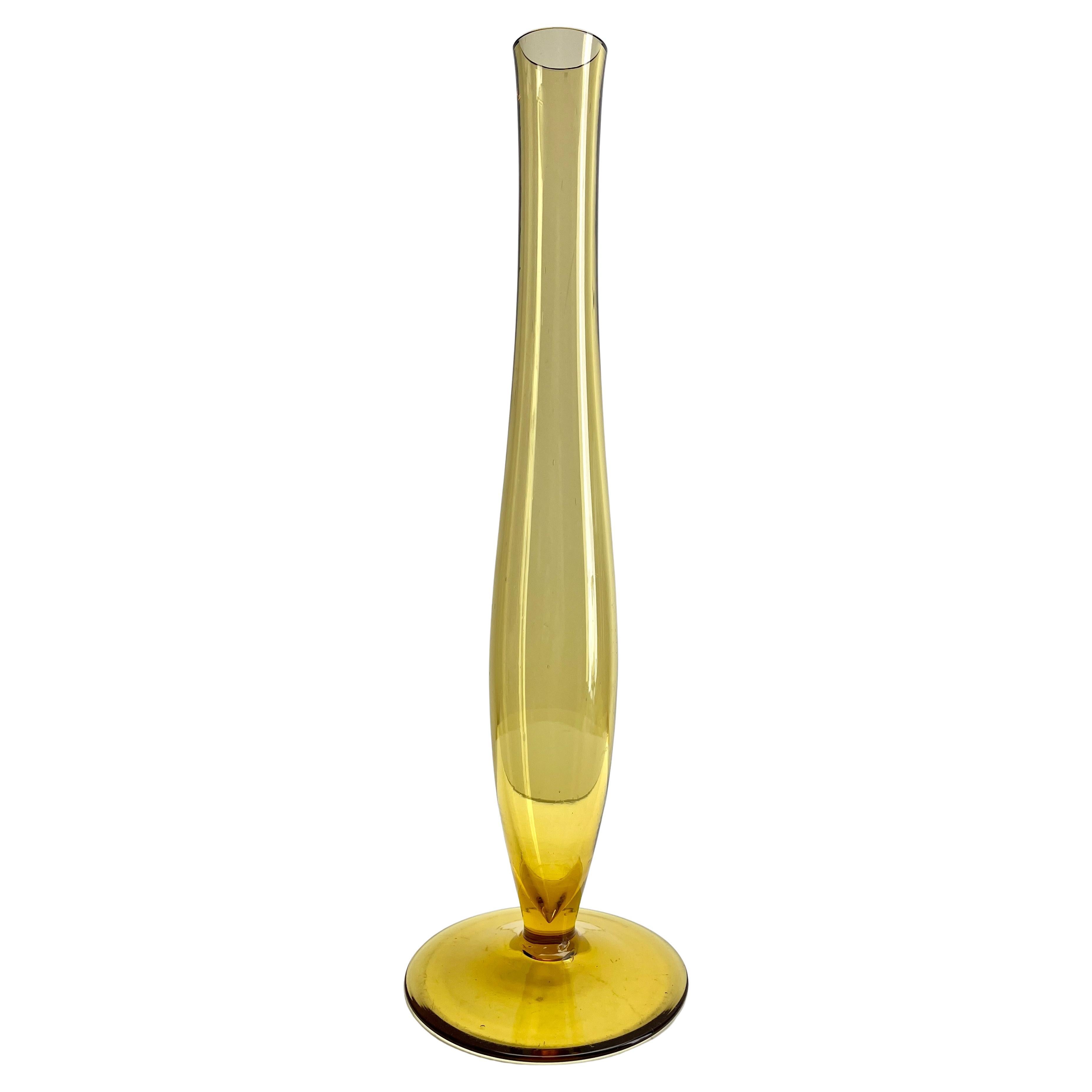 Art nouveau Nancy, ensemble Vases Soliflores en verre d'art dans le style d'André Delatte en vente