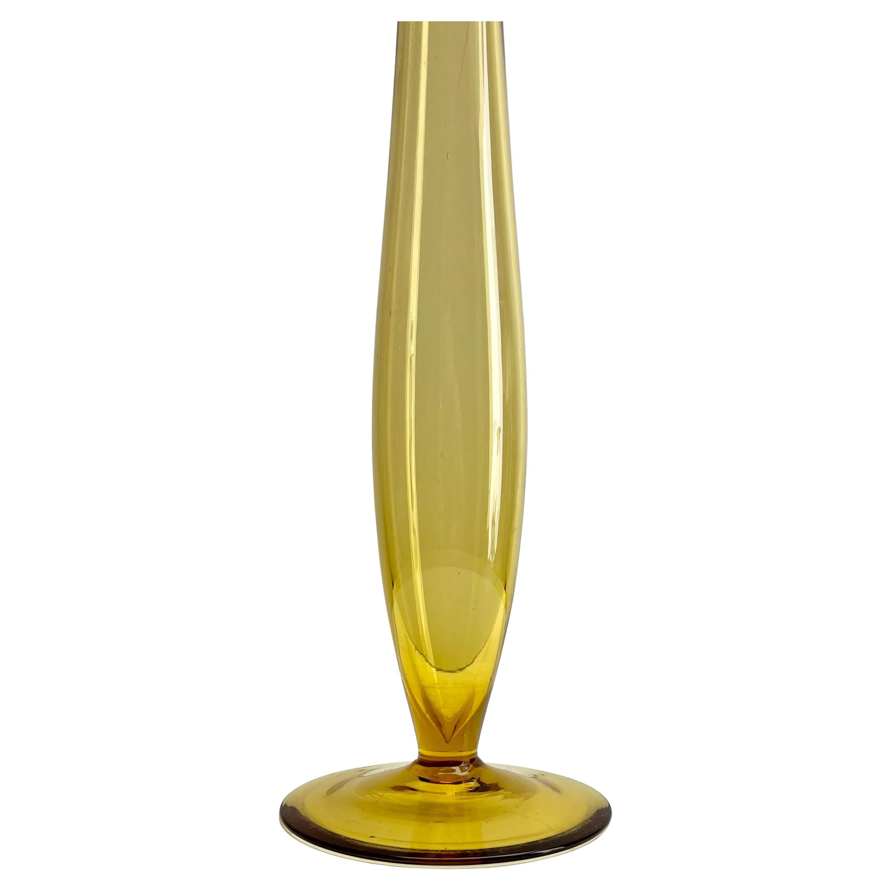 Français Nancy, ensemble Vases Soliflores en verre d'art dans le style d'André Delatte en vente