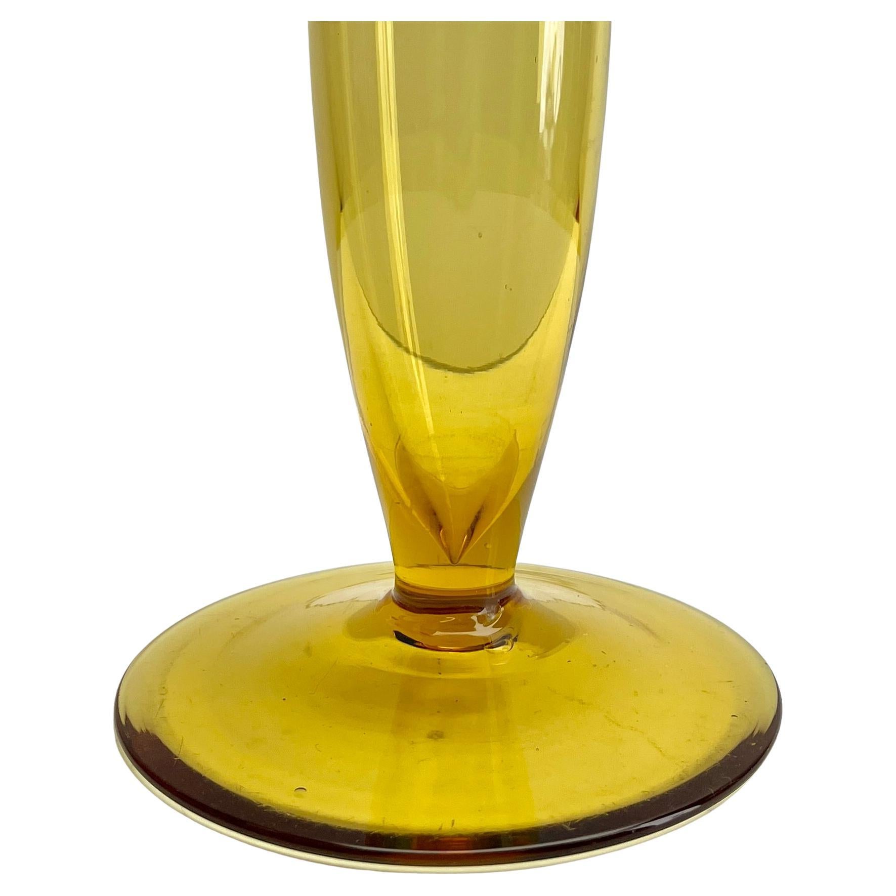 Fait main Nancy, ensemble Vases Soliflores en verre d'art dans le style d'André Delatte en vente