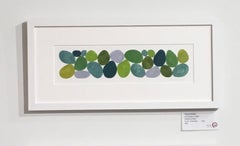 Moss Greens lI, Work on Paper, Gouache, Green, framed, Calming, Original Art