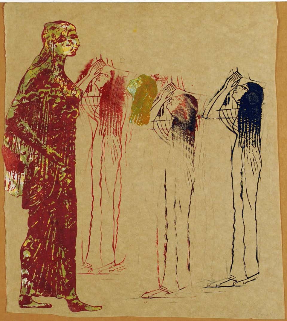 Goddess and Mourning Women