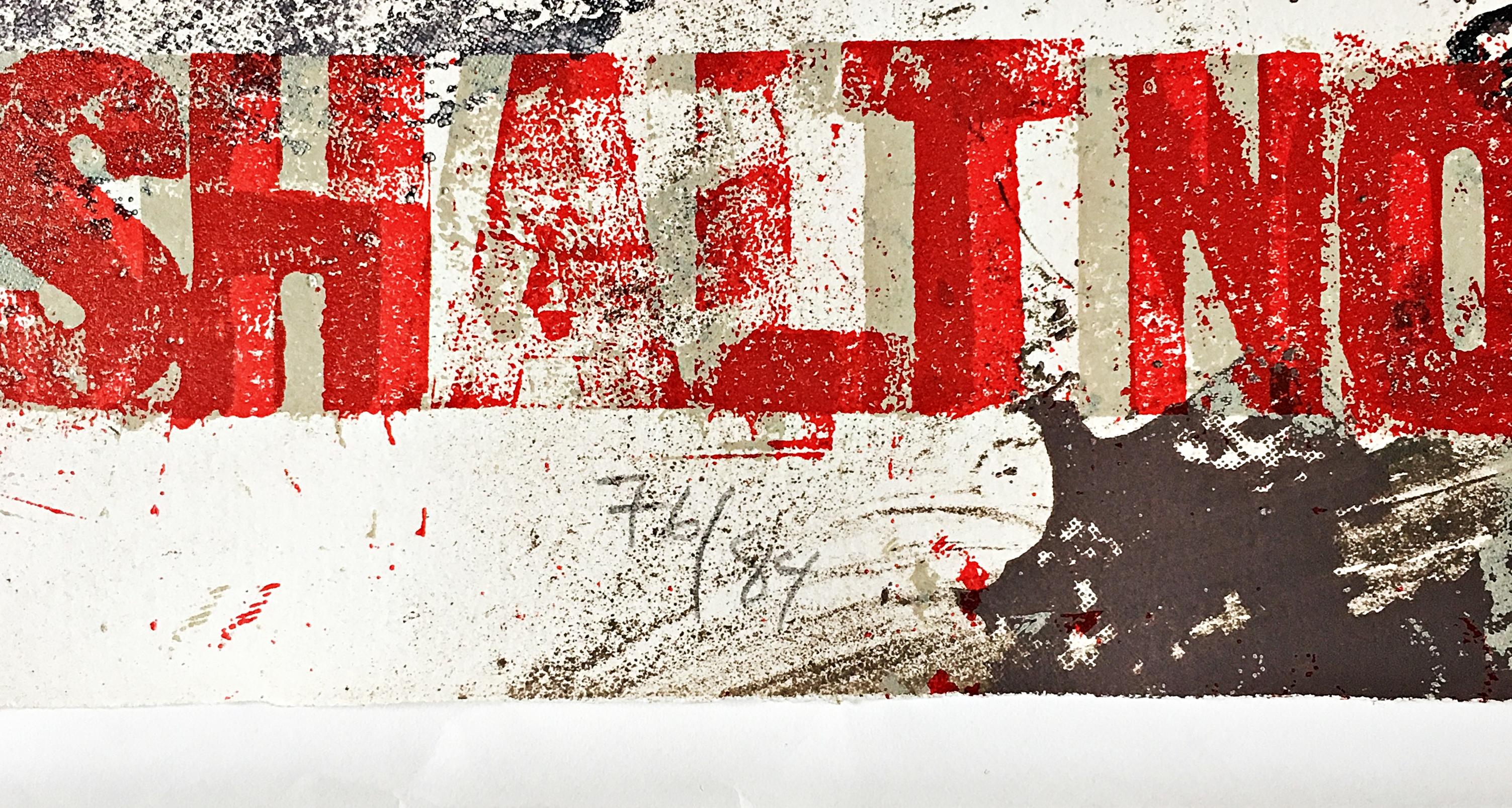 Nancy Spero, Thou Shalt Not Kill (The Sixth Commandment), signed/n lithograph For Sale 1