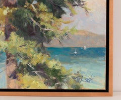 Gentle Jeffrey - Plein-Air Oil Painting of Tree and Ocean
