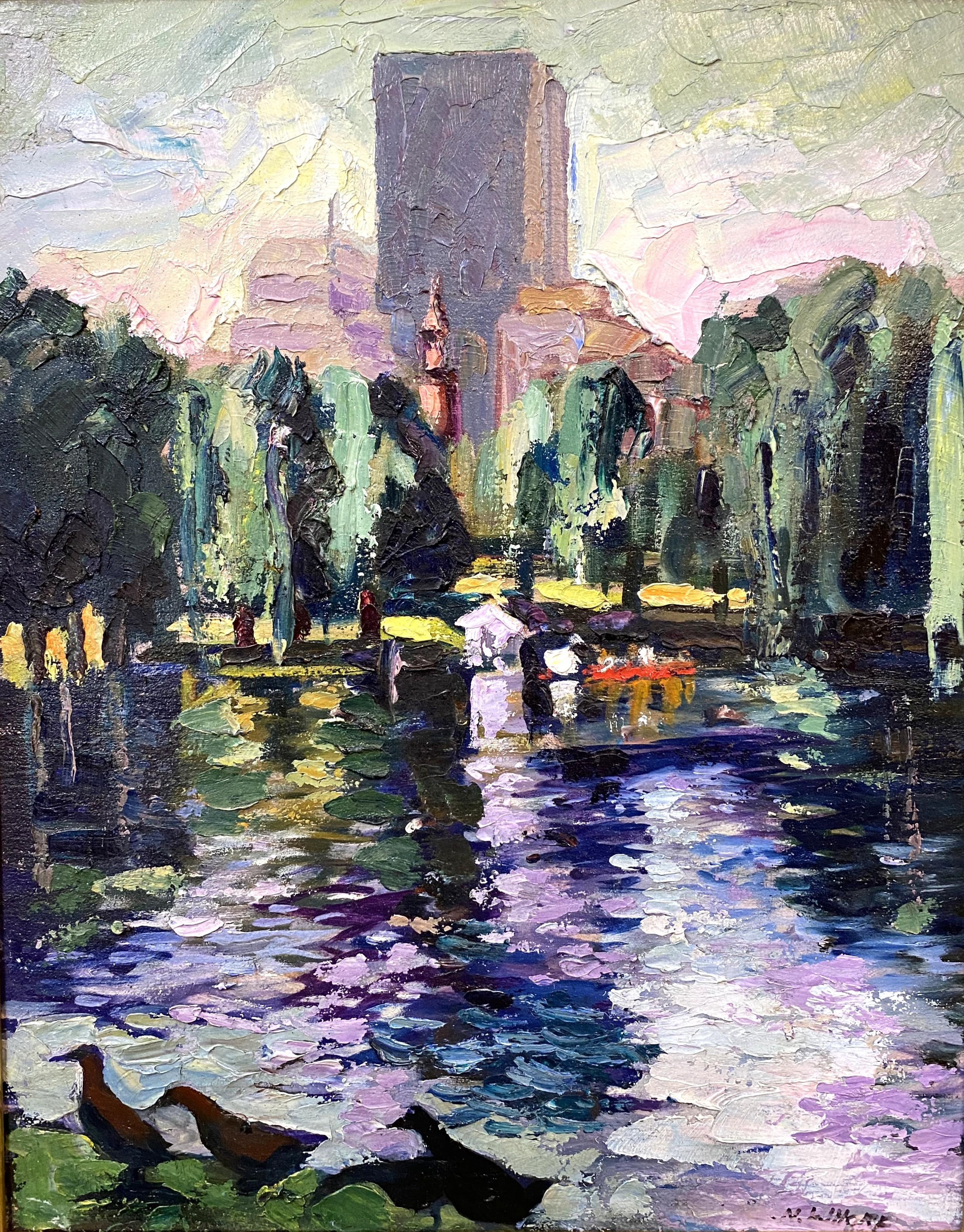 Boston Public Gardens (Amerikanischer Impressionismus), Art, von Nancy Whorf