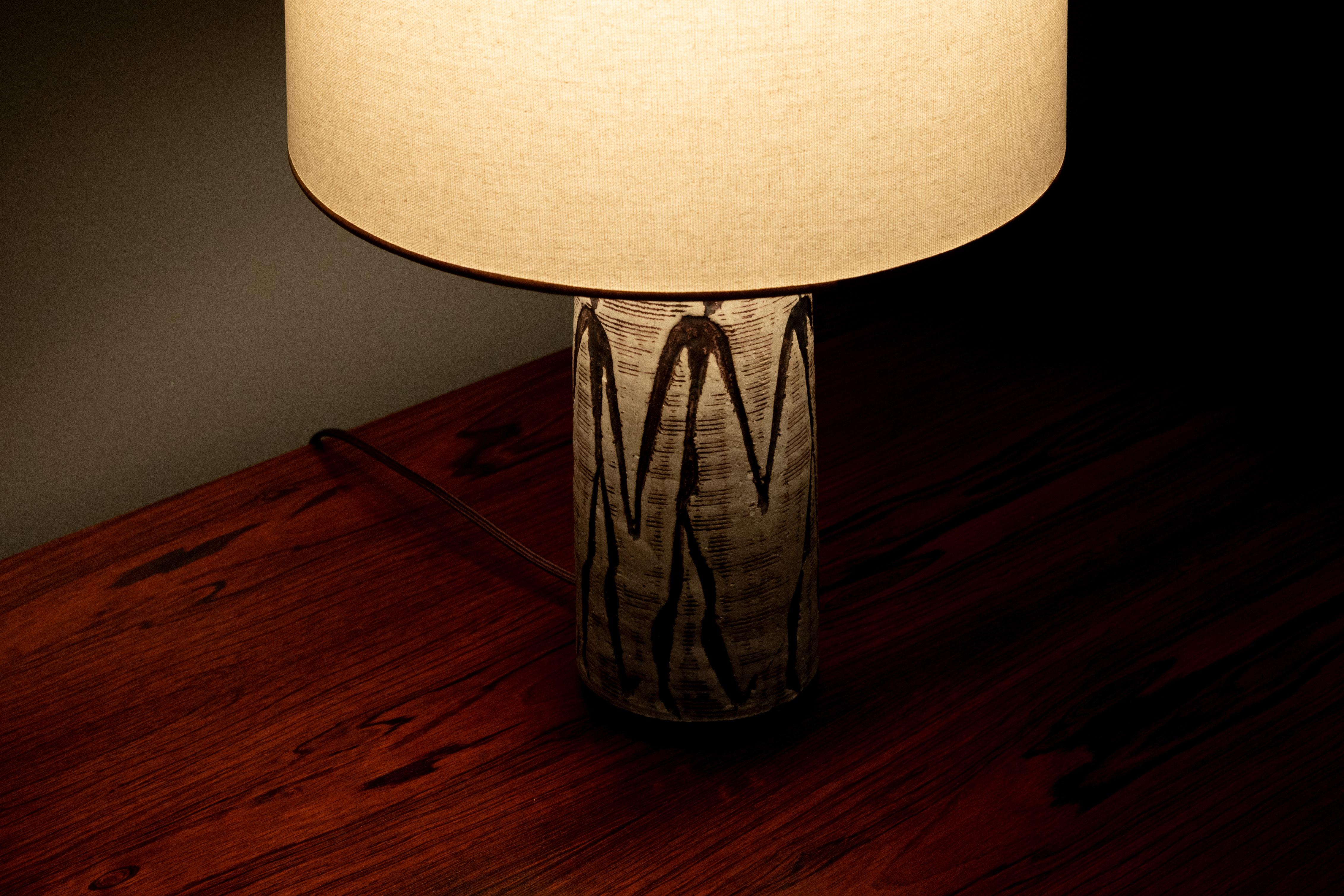 American Nancy Wickham Ceramic Table Lamp For Sale