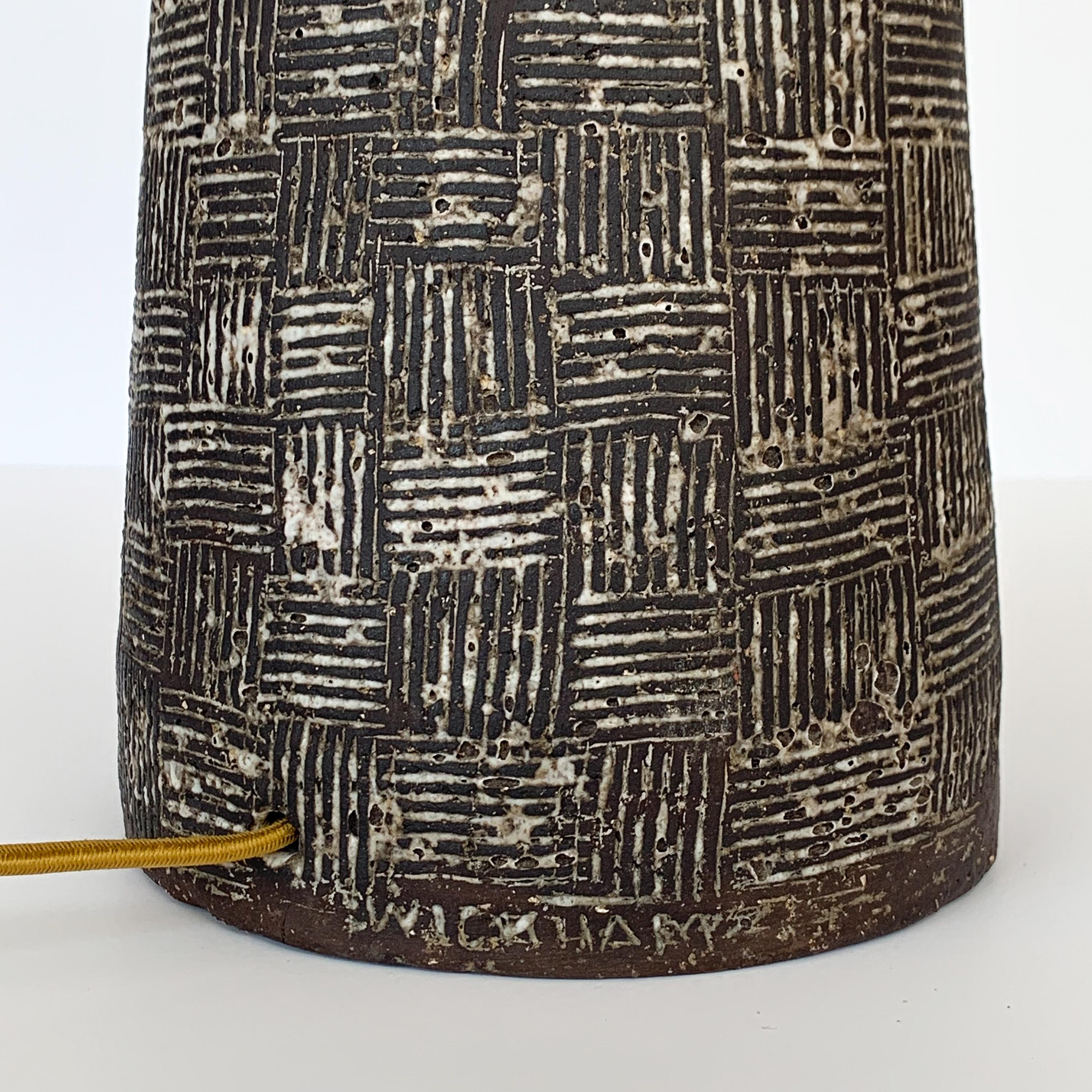 Nancy Wickham Textured Ceramic Table Lamp 1