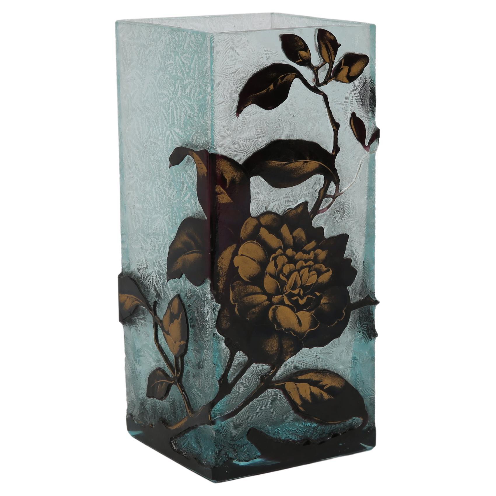 Acid Etched Vase von Nancy's im Angebot