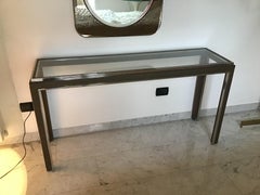 Nanda Vigo Consolle Messing Chrom:: 1970:: Italien