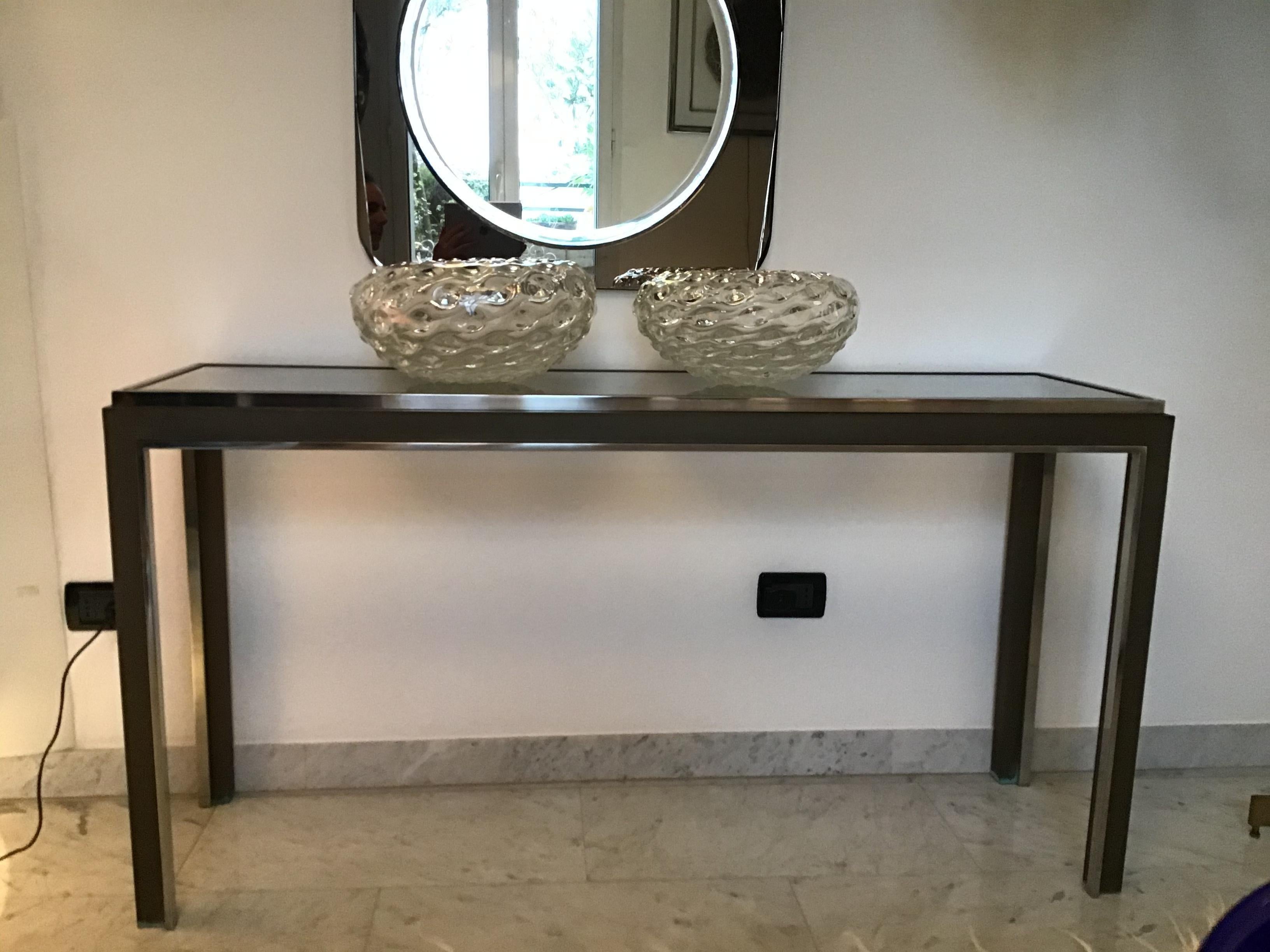 Nanda Vigo Consolle Ottone Cromo, 1970, Italia in vendita 3