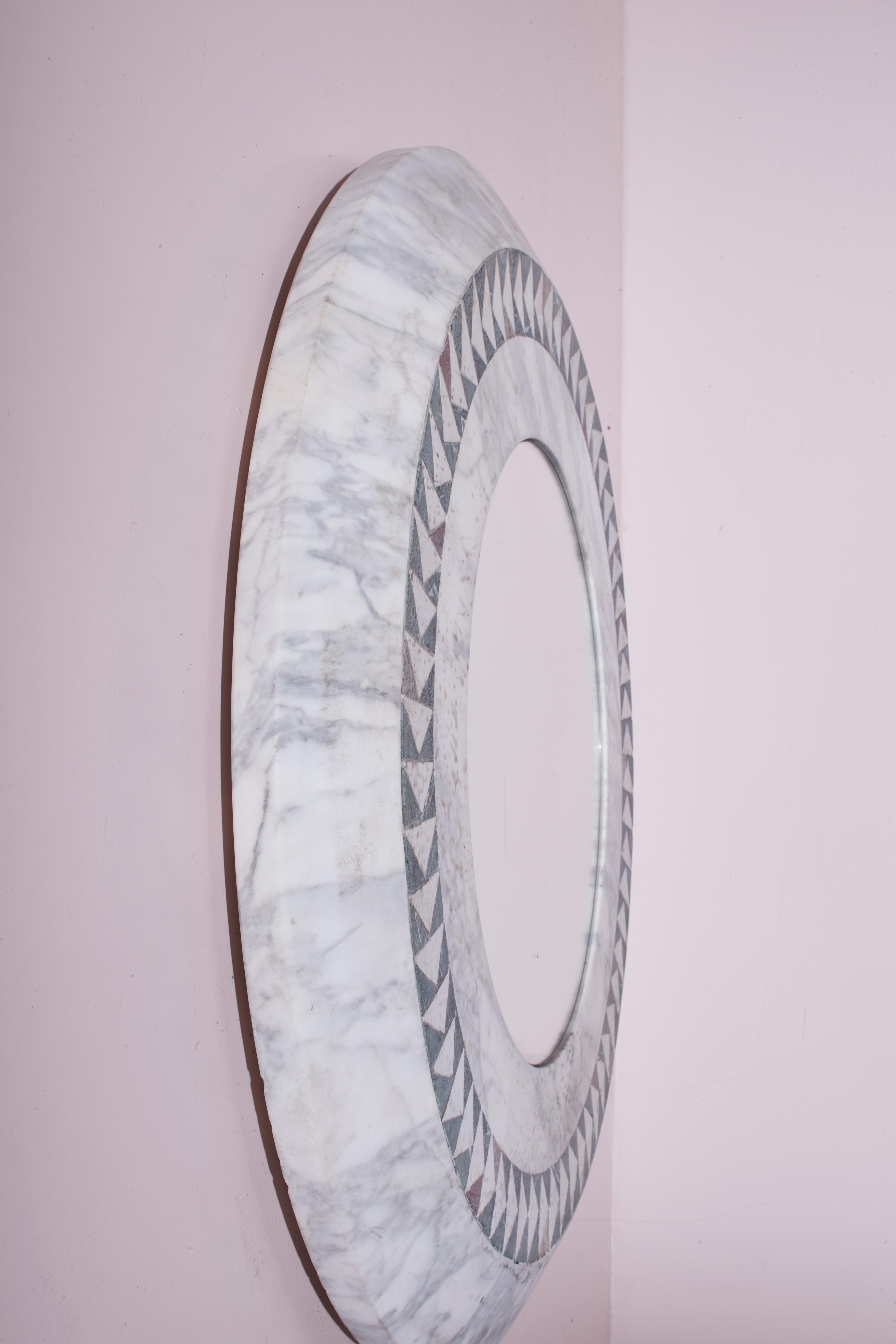 Marbre Miroir en marbre Nanda Vigo 