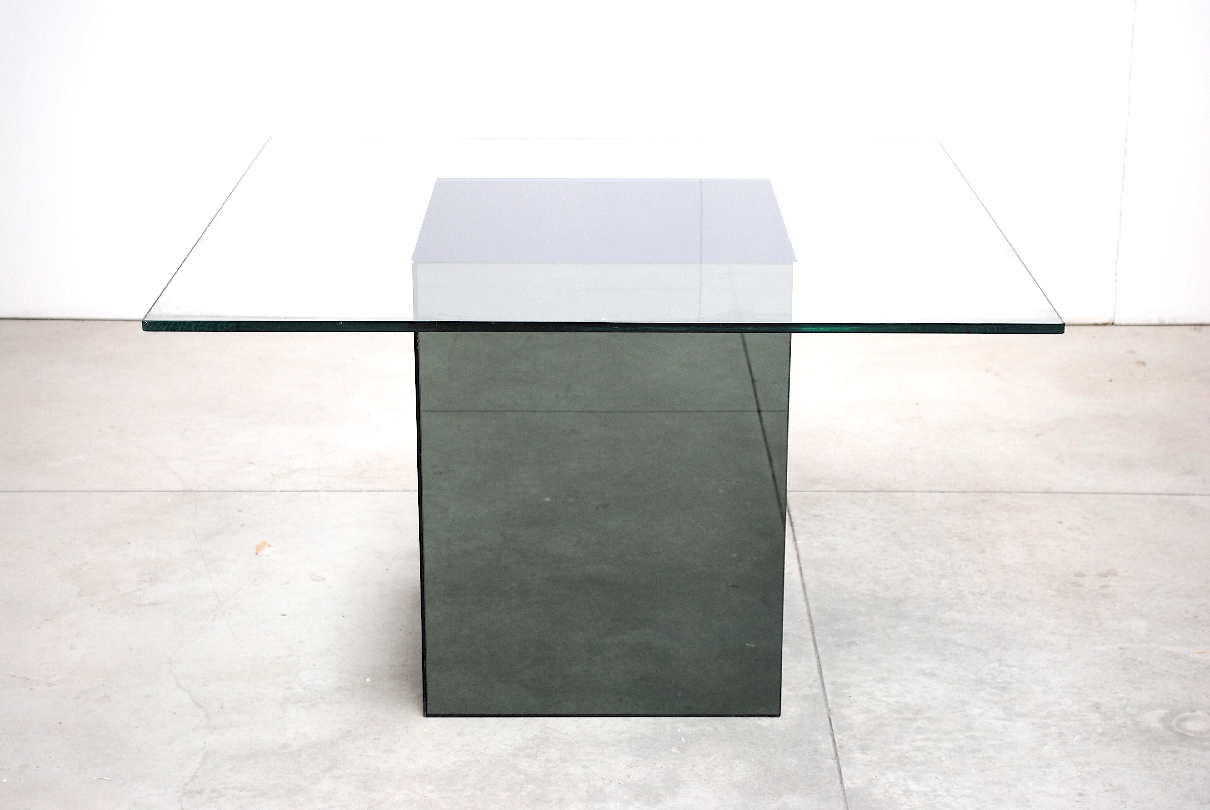 Verre fumé Table Nanda Vigo pour Acerbis 70s. en vente