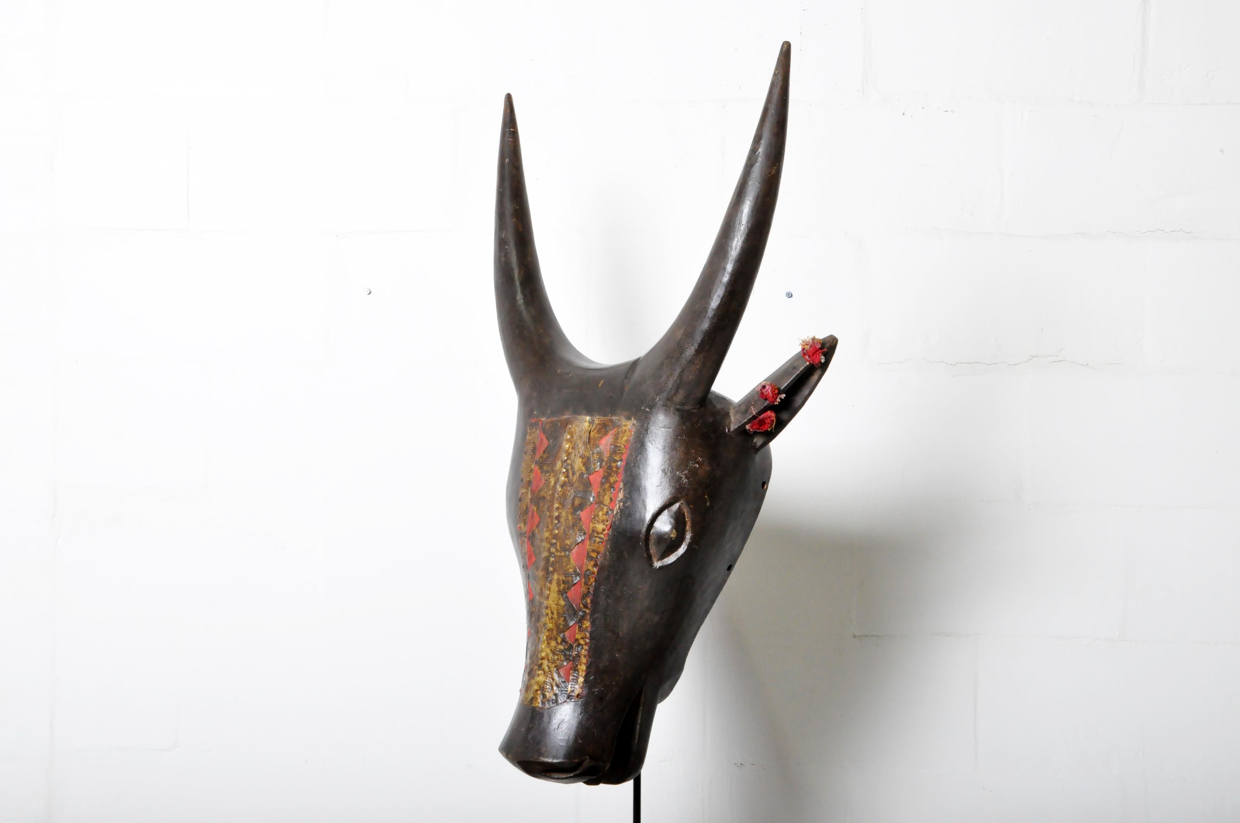 Nandi Bull Carving Mounted 6