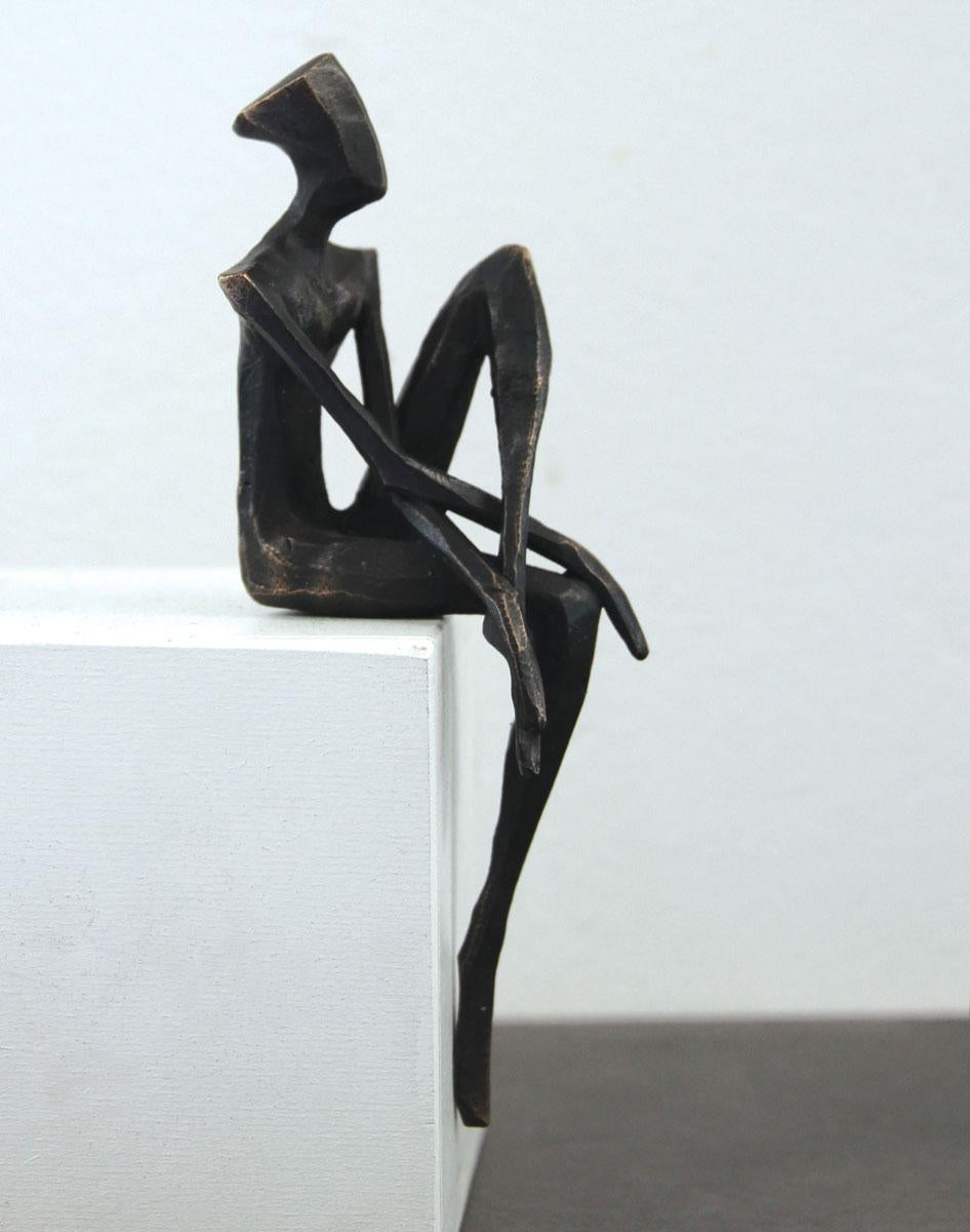 Bretagna di Nando Kallweit.  Piccola scultura in bronzo. Perfetta per uno scaffale o un tavolo in vendita 1