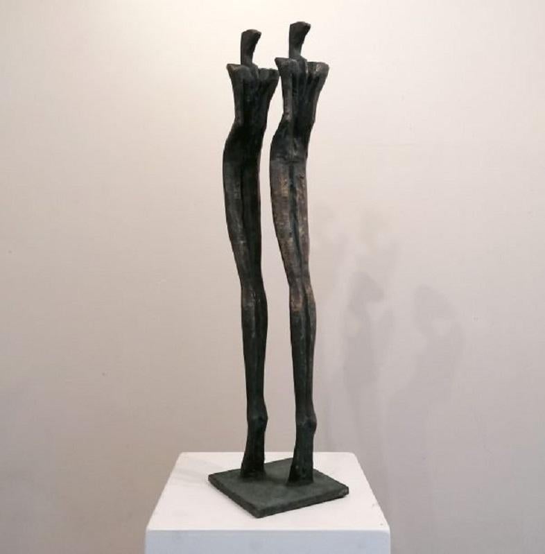 Nando Kallweit Brothers bronze sculpture, edition of 7

Dimensions: 67cm tall