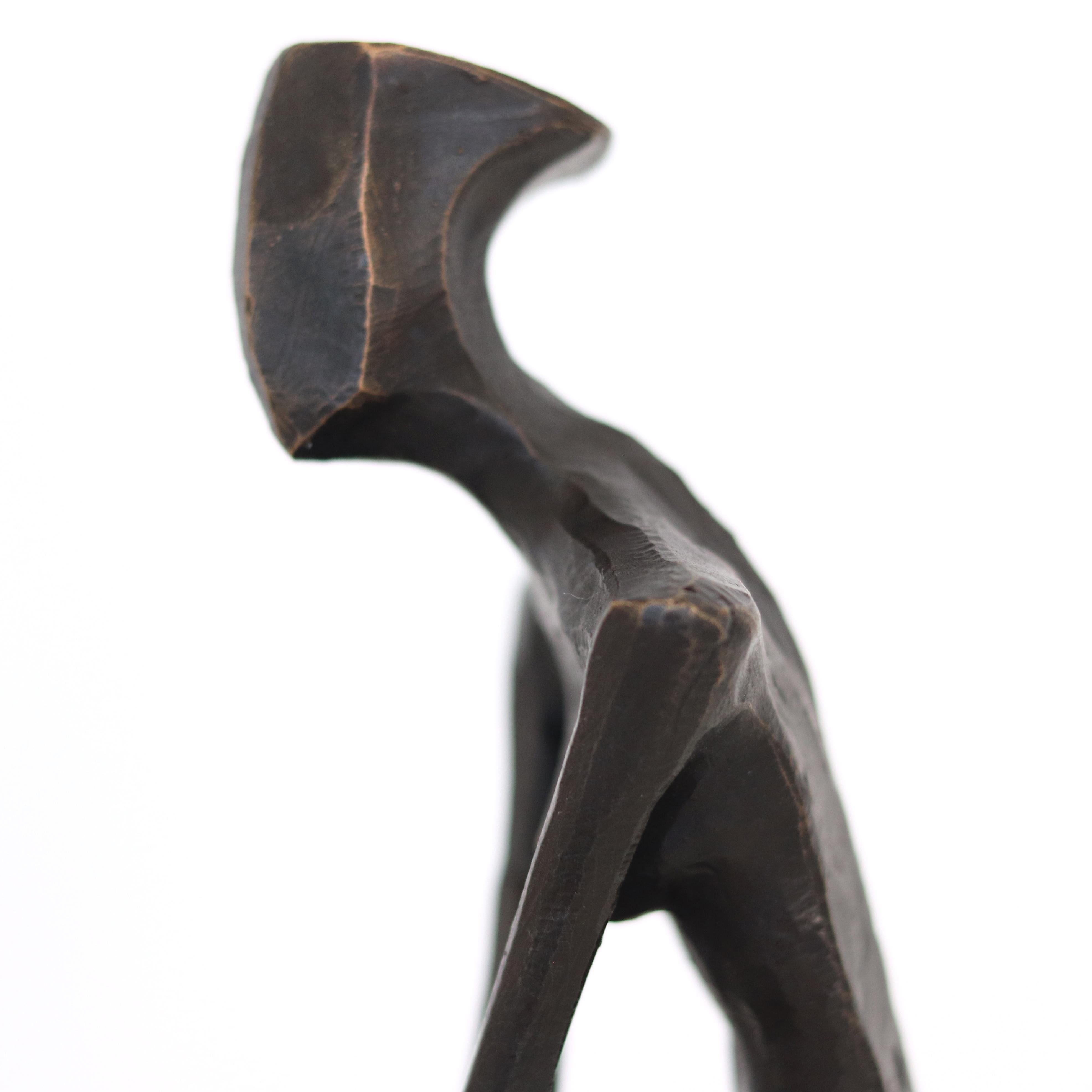 Callindra II - Contemporary Elegant Original Figurative Bronze Sculpture For Sale 2