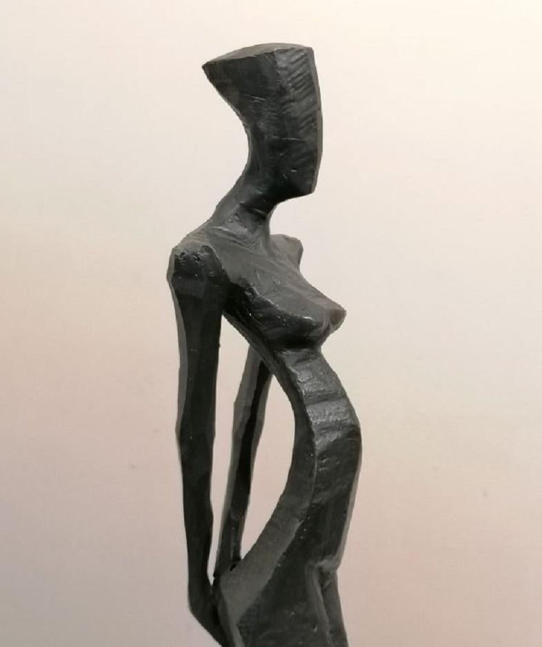 abstract person sculpture