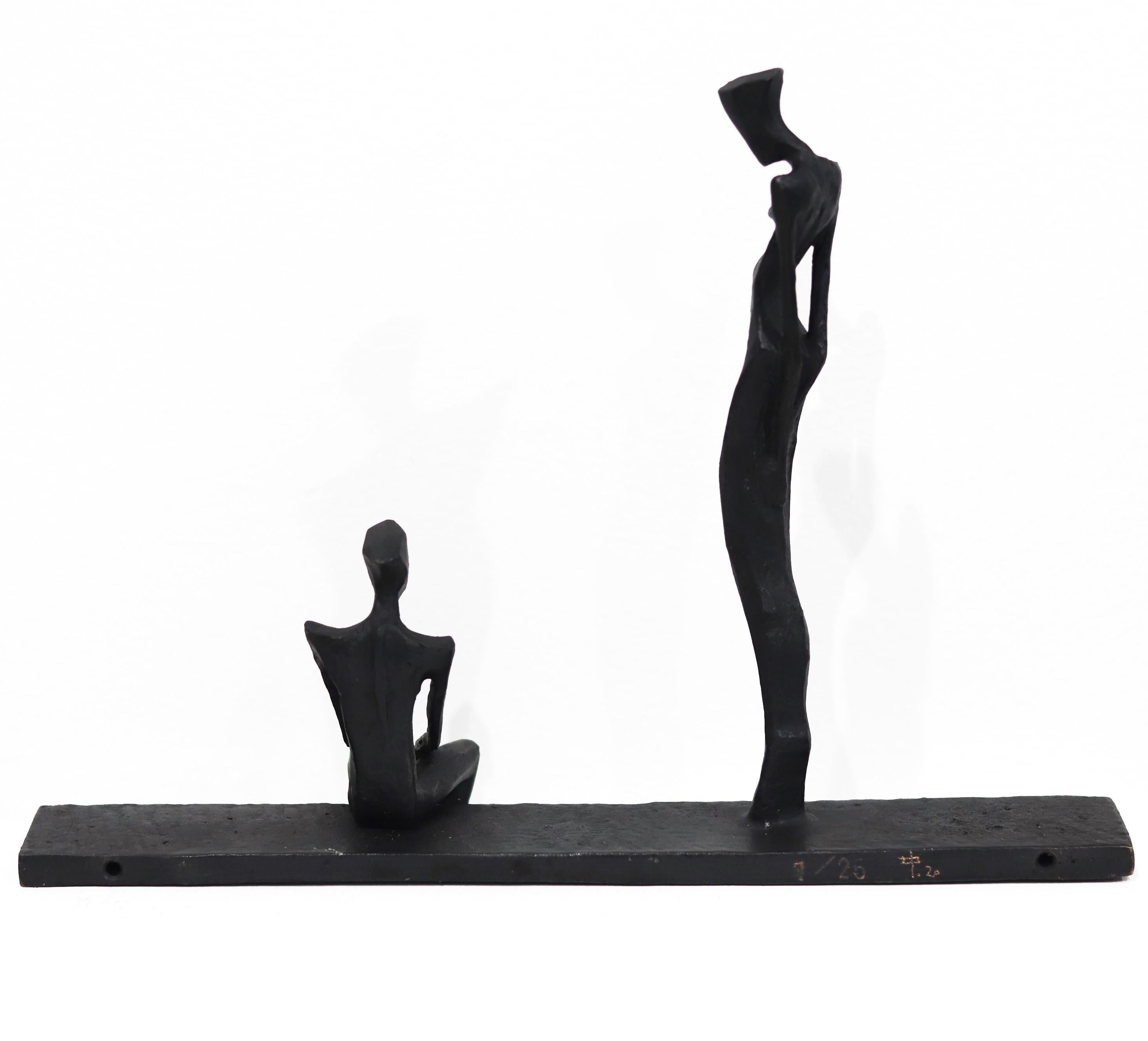 Couple VII (7/25) - Figurative Wall Sculpture 4
