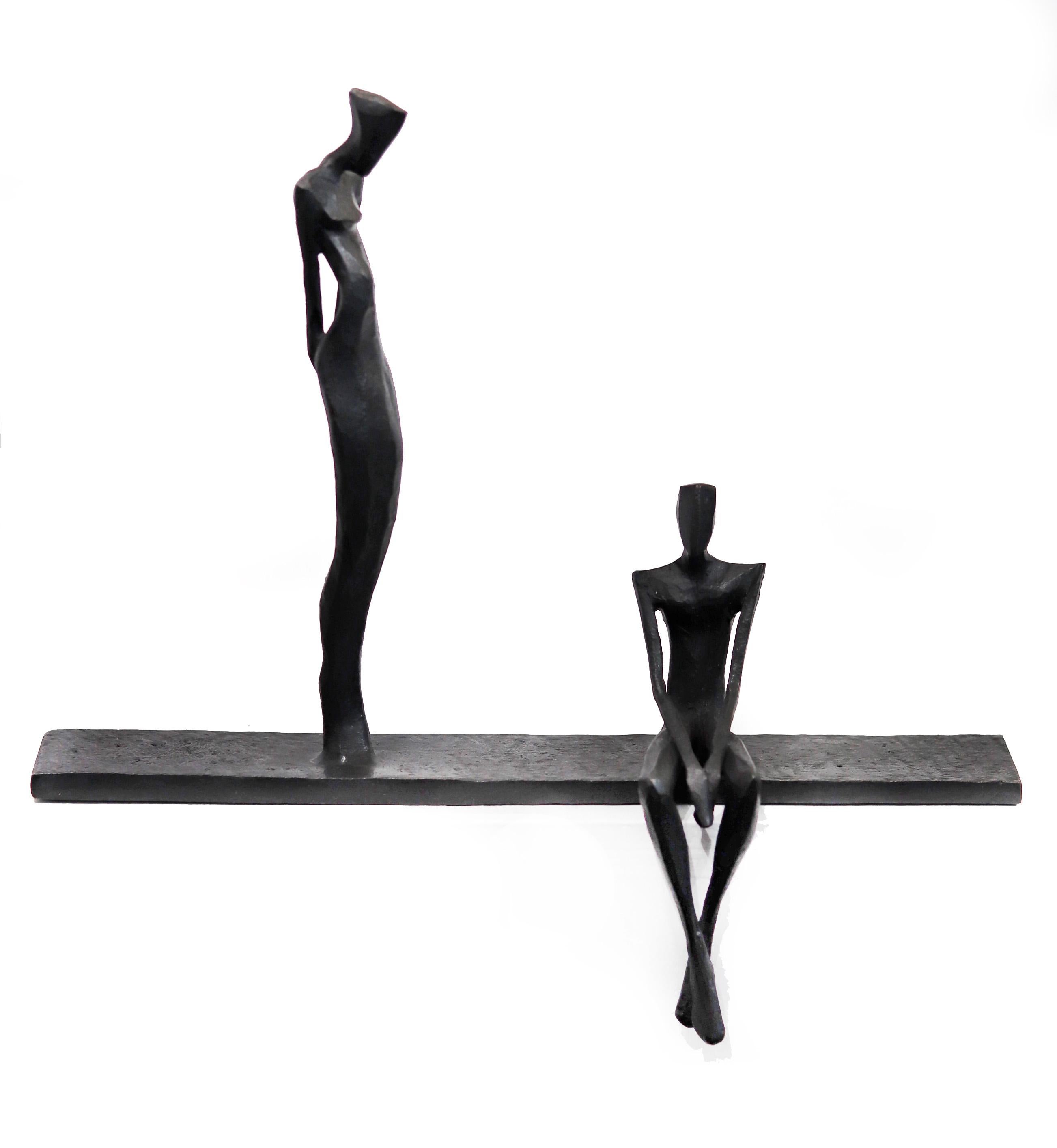 Nando Kallweit Nude Sculpture - Couple VII (7/25) - Figurative Wall Sculpture