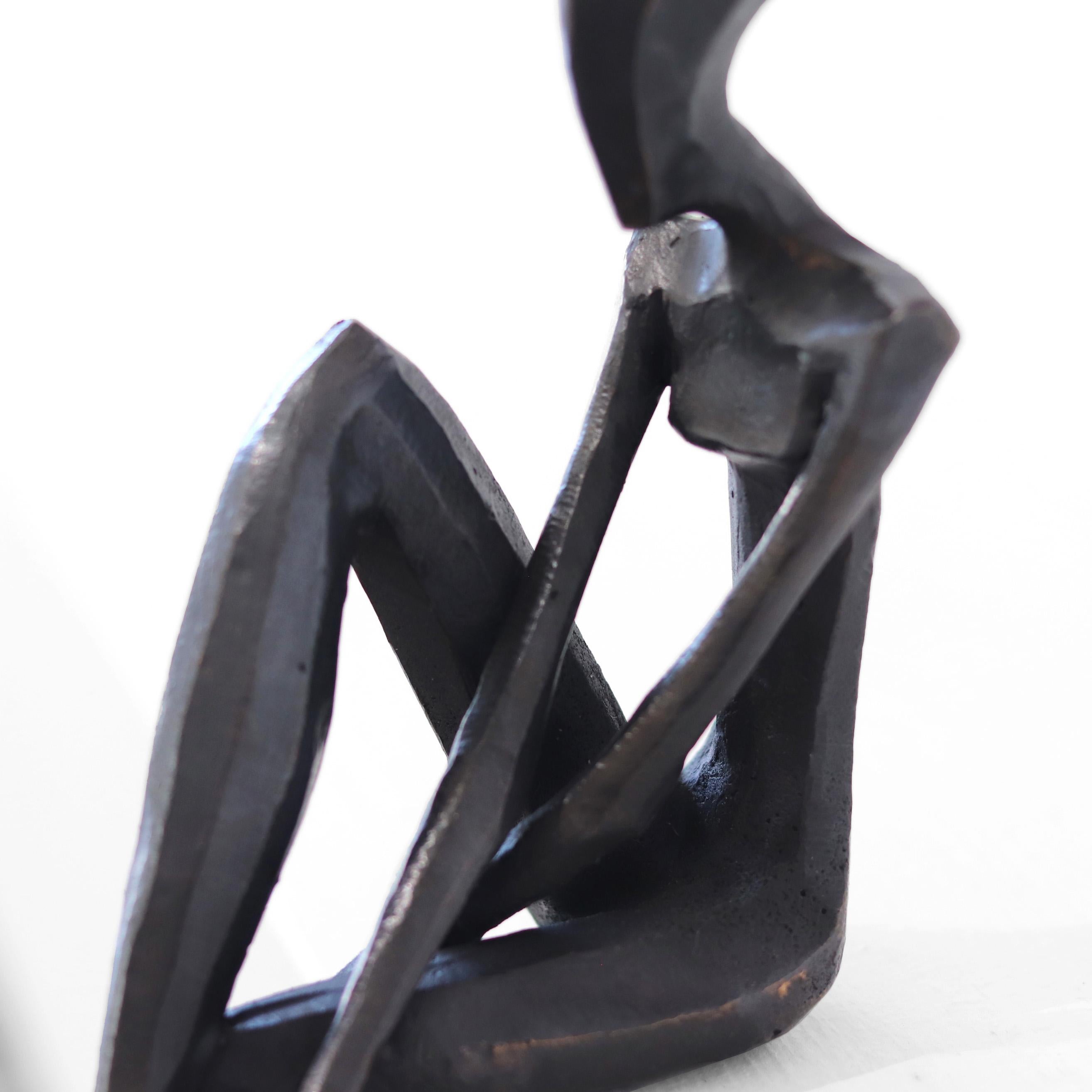 Eleonora  - Einzigartige Bronze-Skulptur im Angebot 3