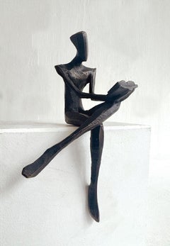 Fabio. Par Nando Kallweit. Elegante sculpture figurative en bronze.