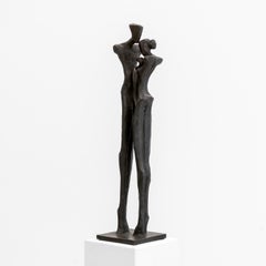 Scultura figurativa in bronzo, FAMIGLIA II, Nando Kallweit, edizione limitata, opera d'arte