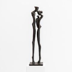 Escultura figurativa de bronce, FAMILIA II, Nando Kallweit, edición limitada, obra de arte