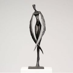 Fleur Charlotte de Nando Kallweit. Sculpture figurative élégante en bronze