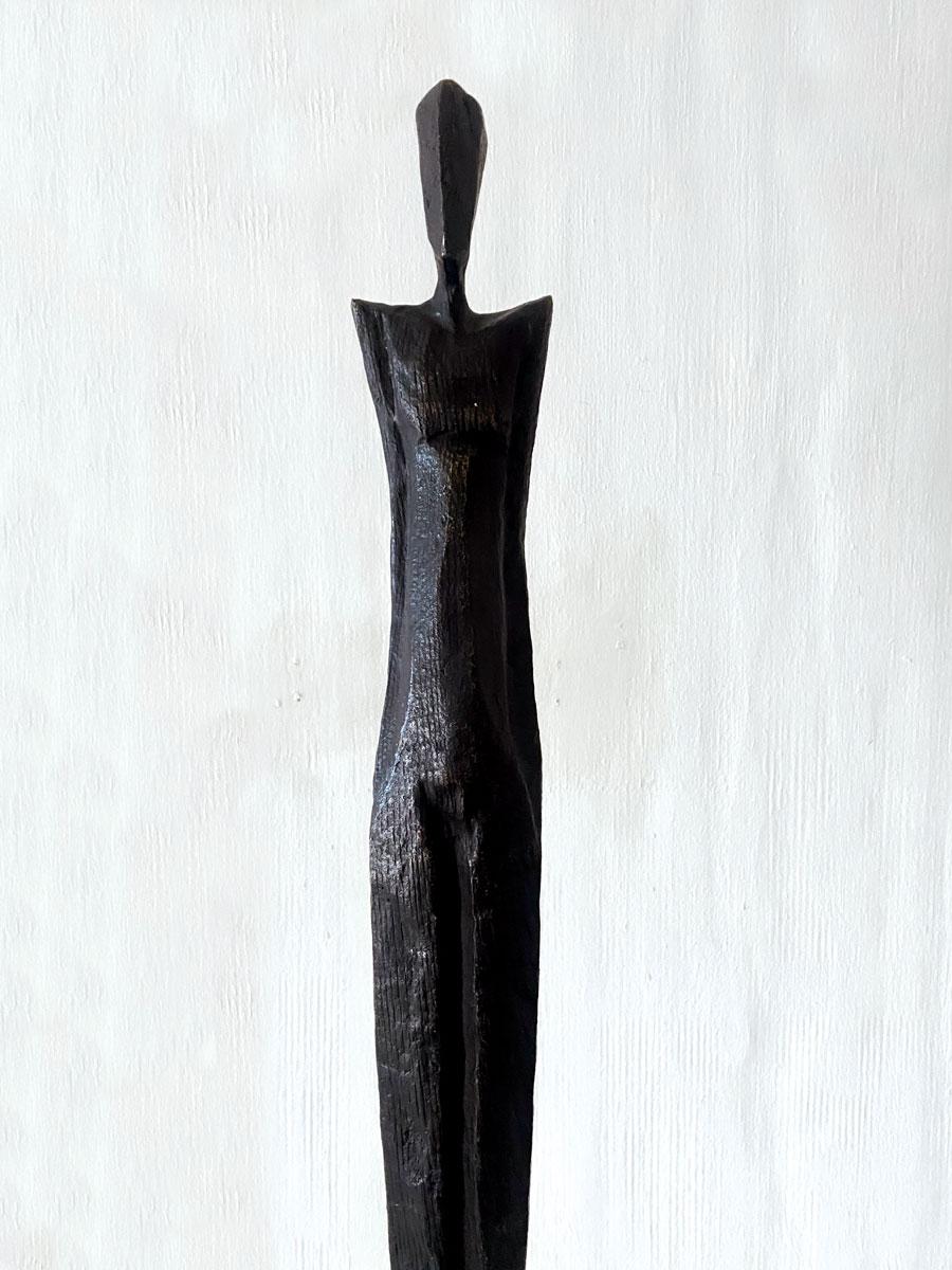 George III by Nando Kallweit. Tall, elegant bronze sculpture of human figure. 1