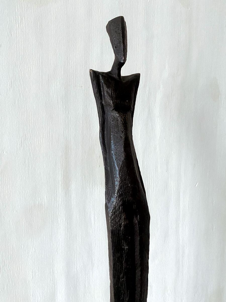 George III by Nando Kallweit. Tall, elegant bronze sculpture of human figure. 3