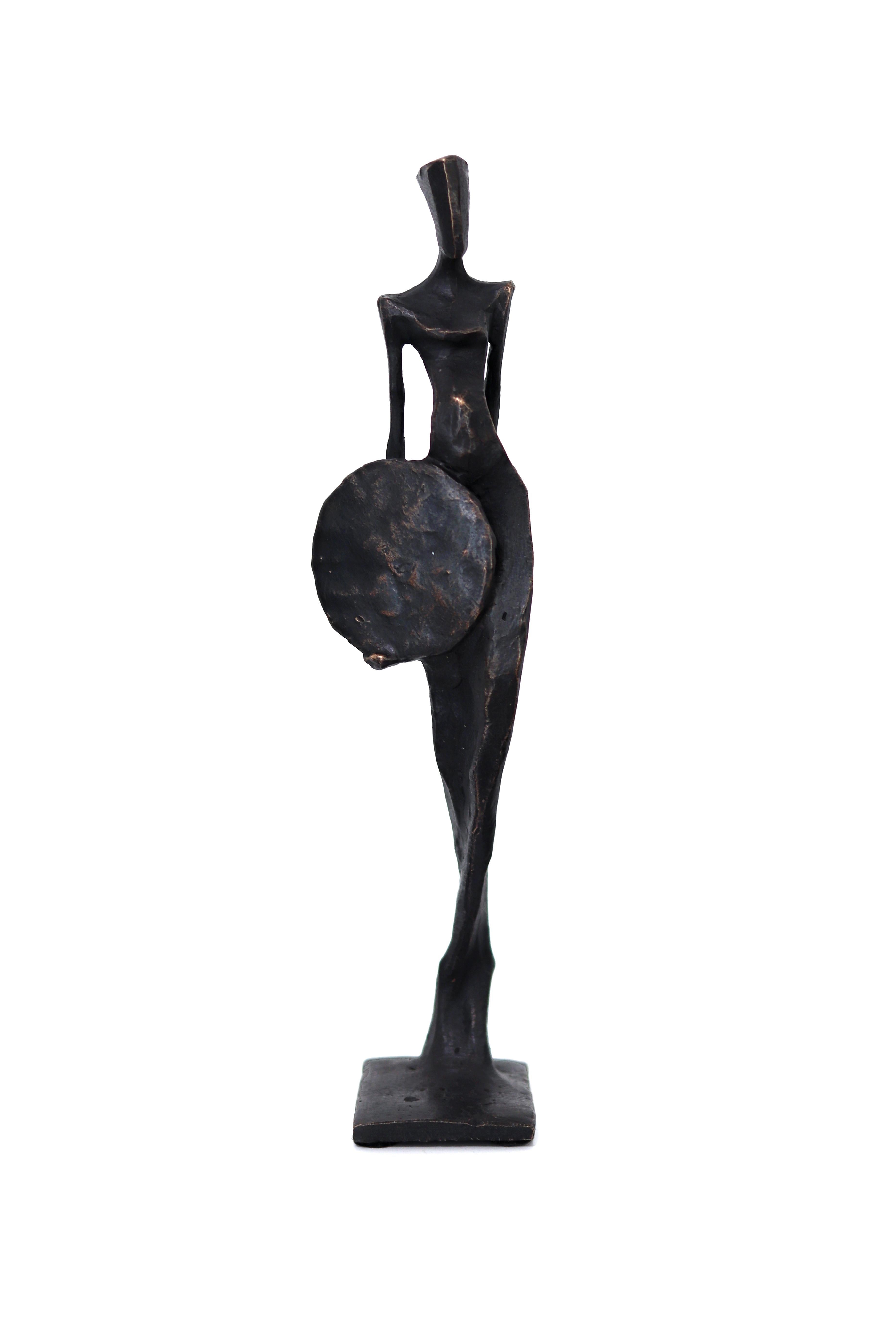 Héra  - gracieuse sculpture figurative moderne en bronze - Art et design d'origine 