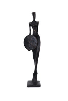 Vintage Hera  - Graceful Modern Figurative Bronze Sculpture - Original Art and Design 