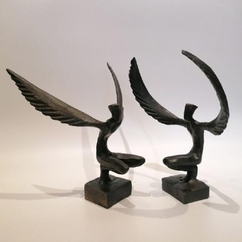 Icarus VII by Nando Kallweit. Bronze Sculpture, Edition of 25 For Sale 1