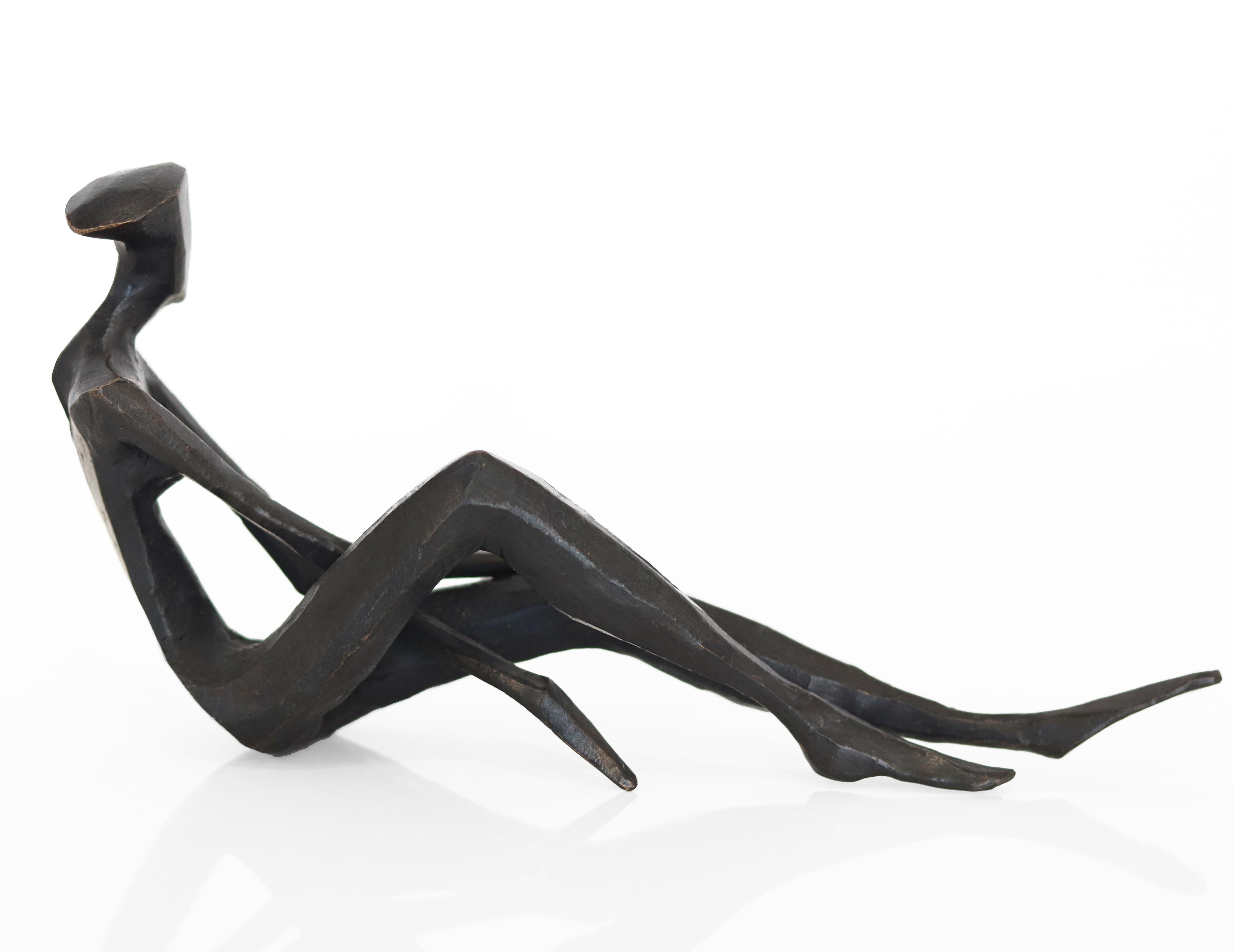 Josie - Elegant Original Figurative Bronze Sculpture For Sale 1