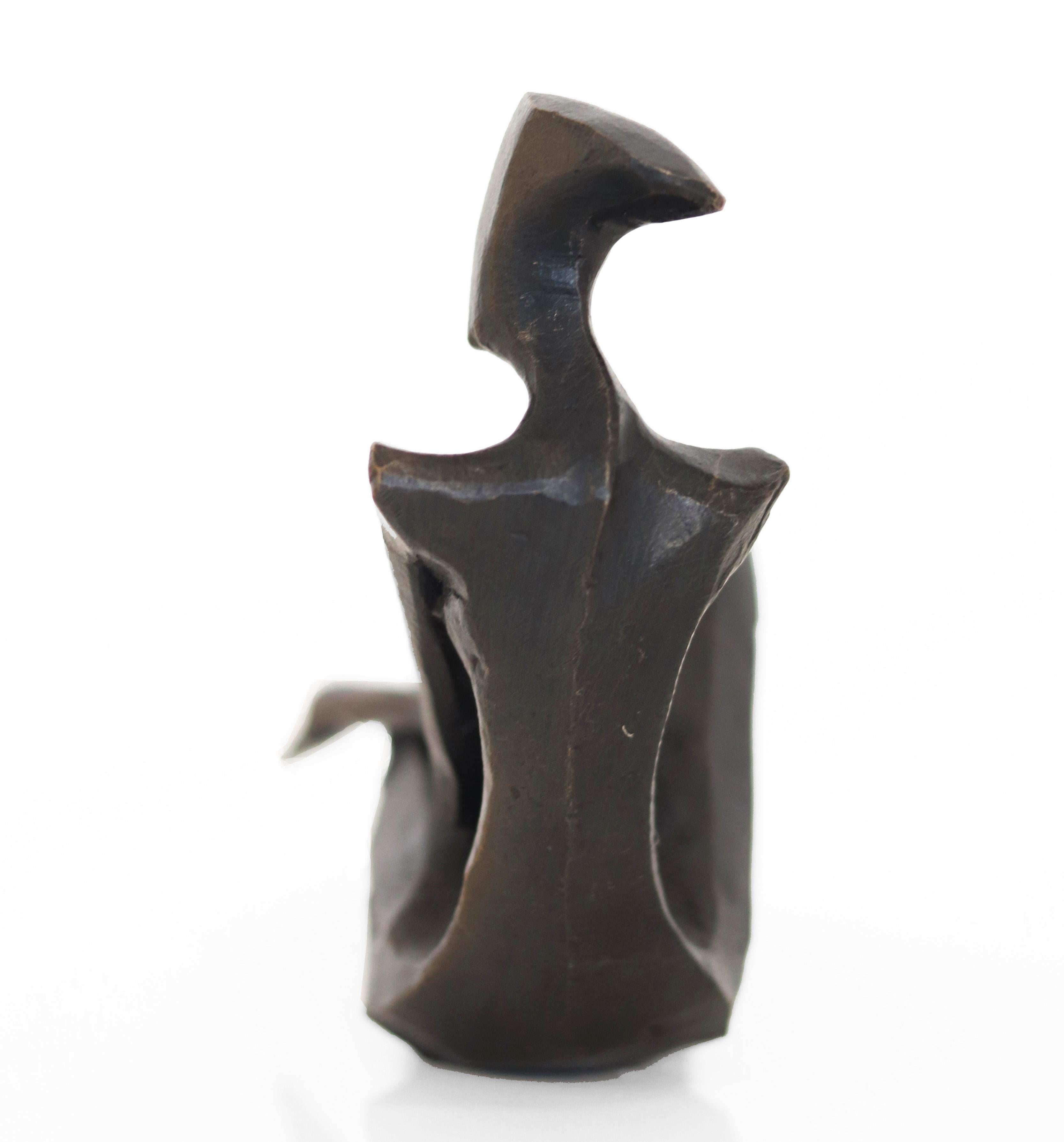 Josie - Elegant Original Figurative Bronze Sculpture For Sale 5