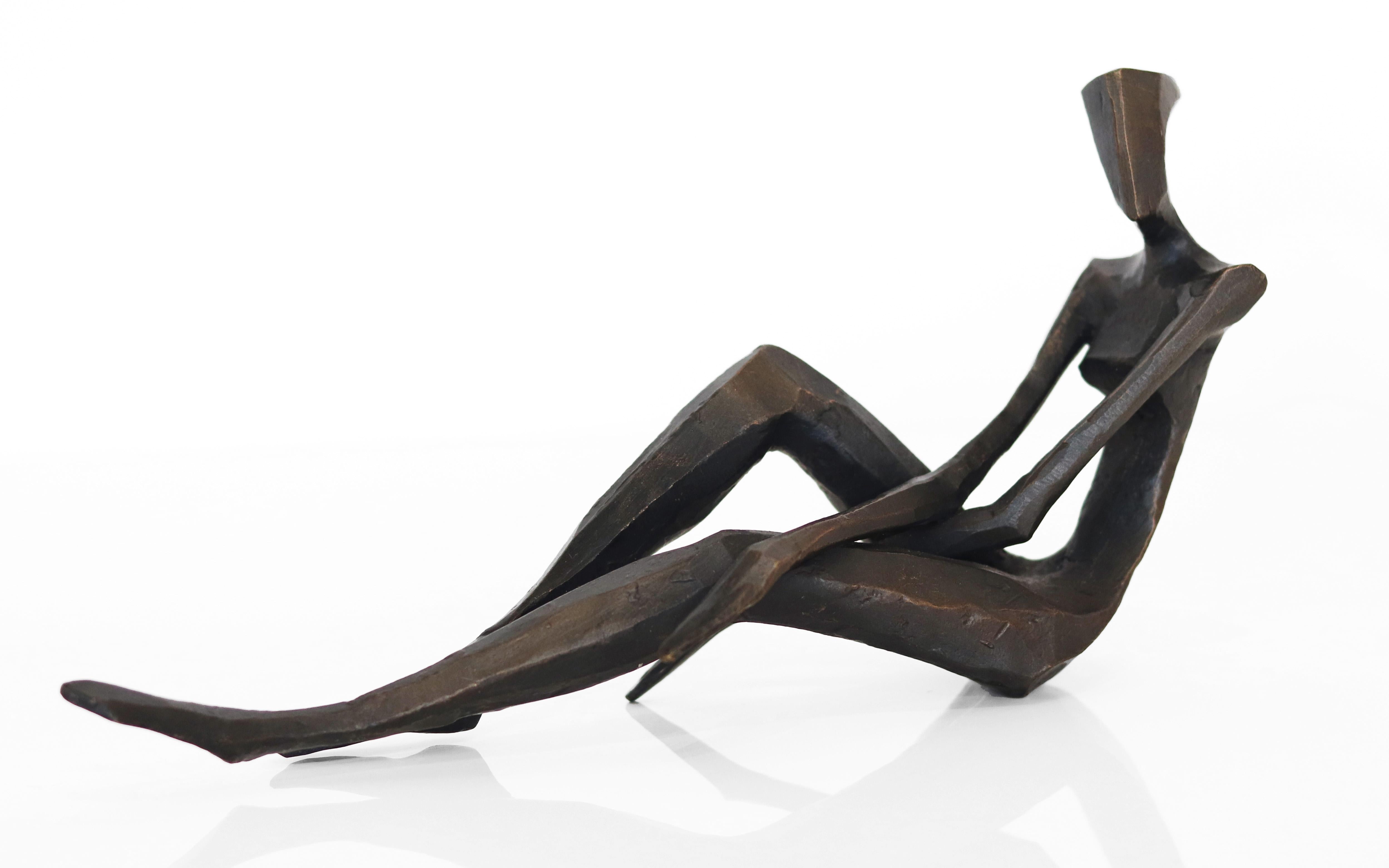 Josie - Elegant Original Figurative Bronze Sculpture