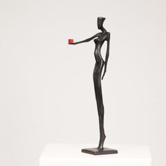 Leni. By Nando Kallweit. Elegant bronze figurative sculpture