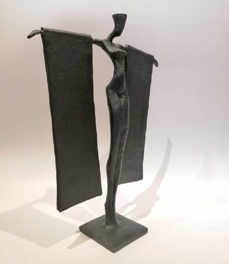 Magdalena l by Nando Kallweit. Bronze sculpture of human figure. Edition of 25 2